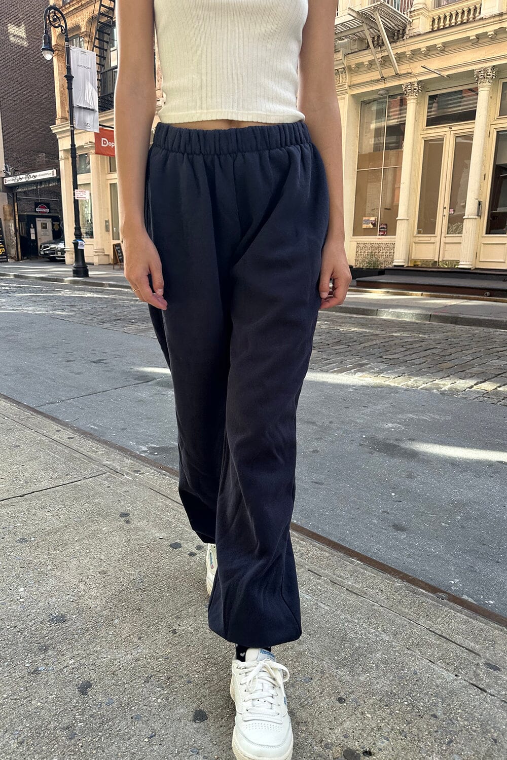 Navy Blue Brandy Melville Dark Green Sweatpants Brandy Wide Leg