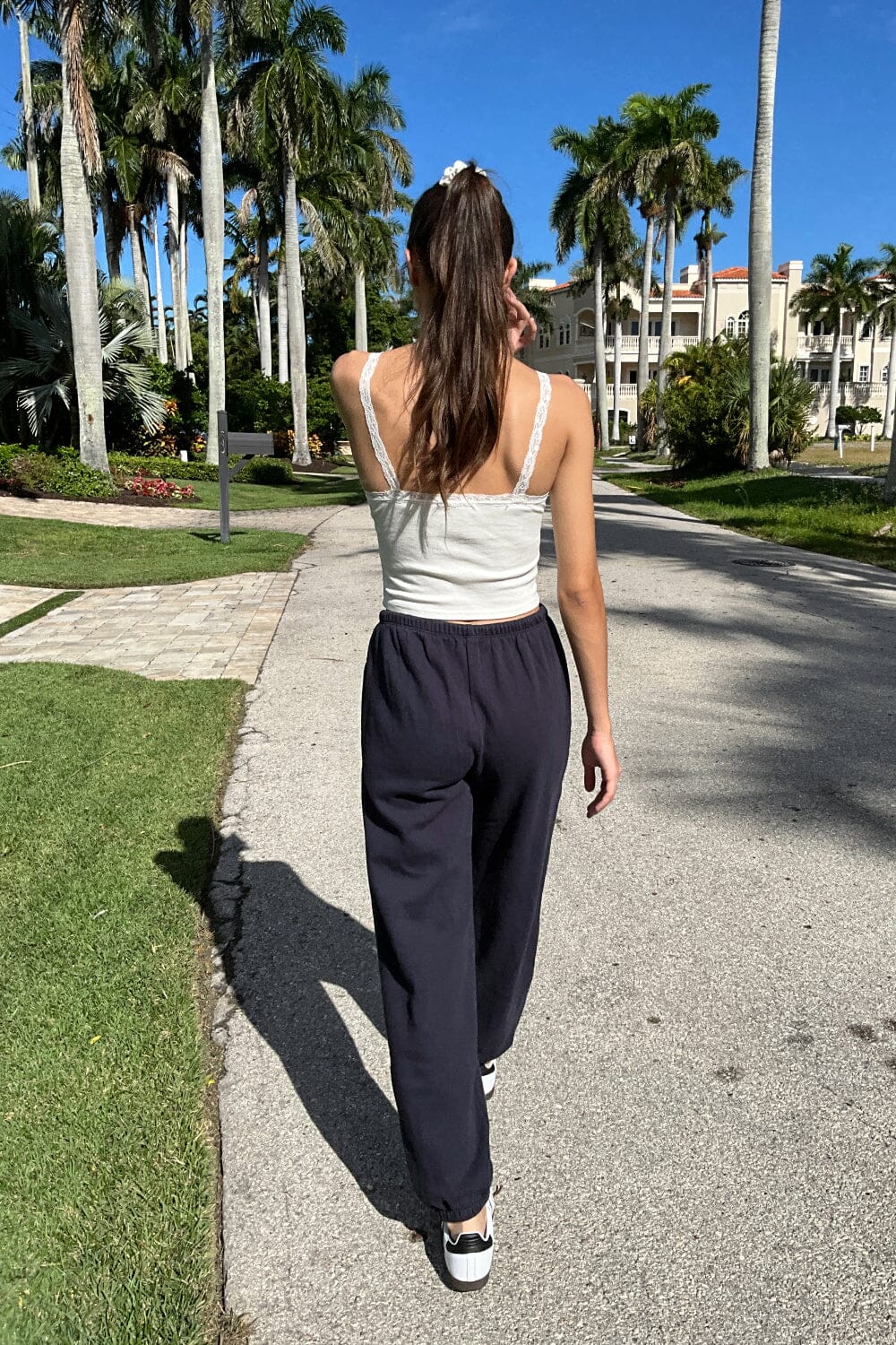 Rosa Tie Sweatpants | Navy Blue / S