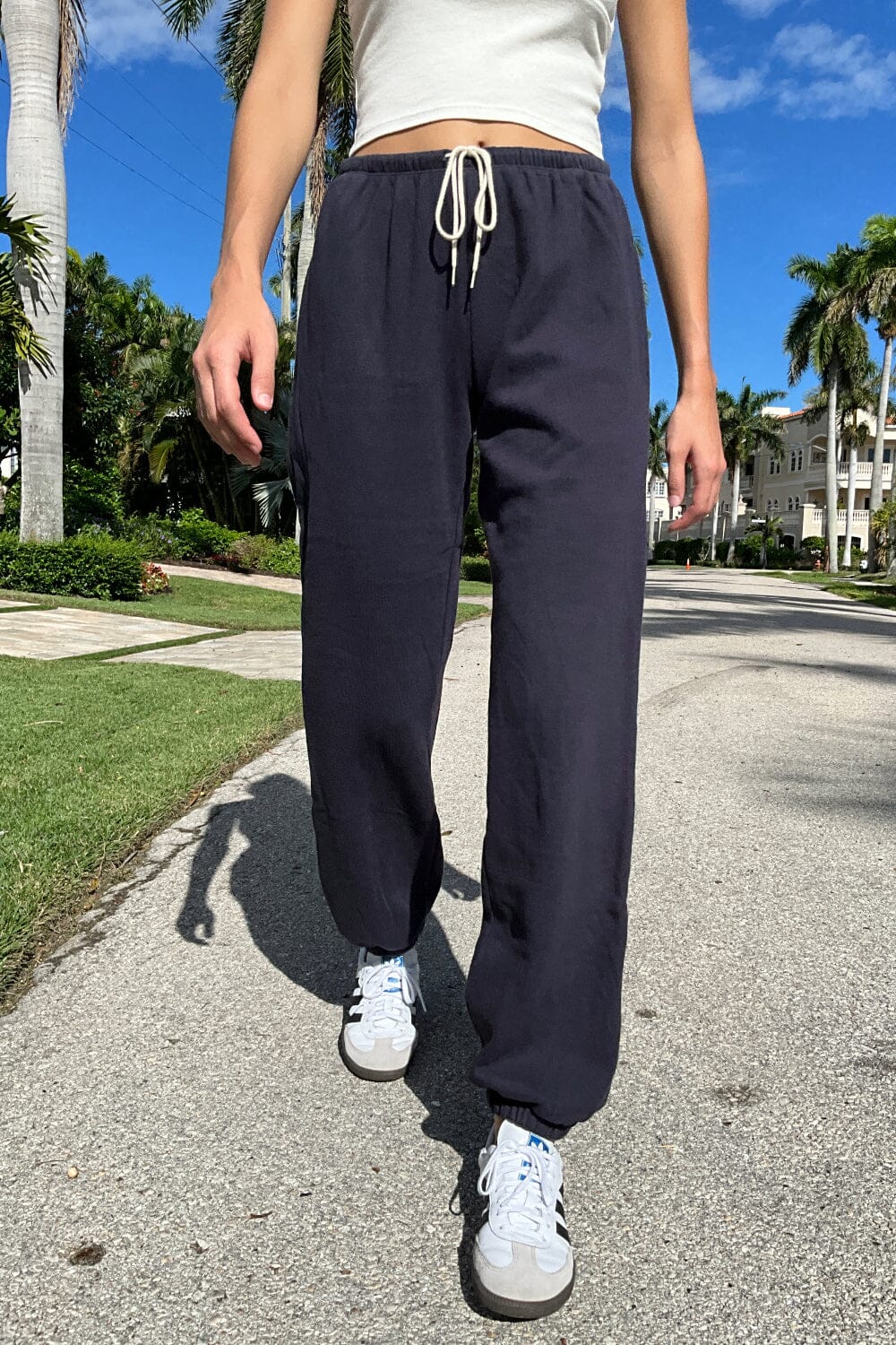 Rosa Tie Sweatpants | Navy Blue / S