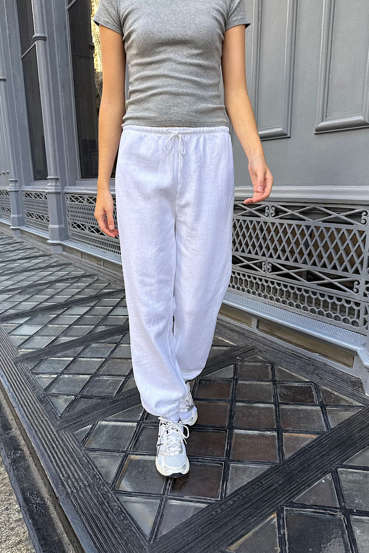 Rosa Tie Sweatpants | Natural White / S