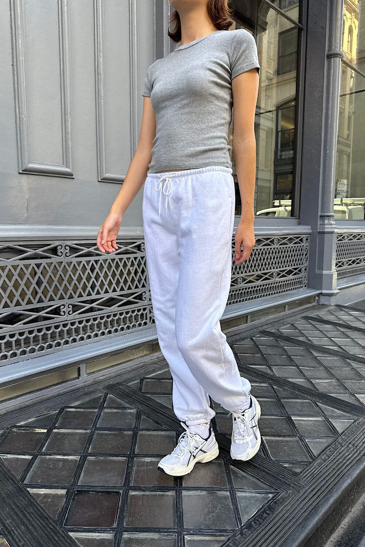 Rosa Tie Sweatpants | Natural White / S
