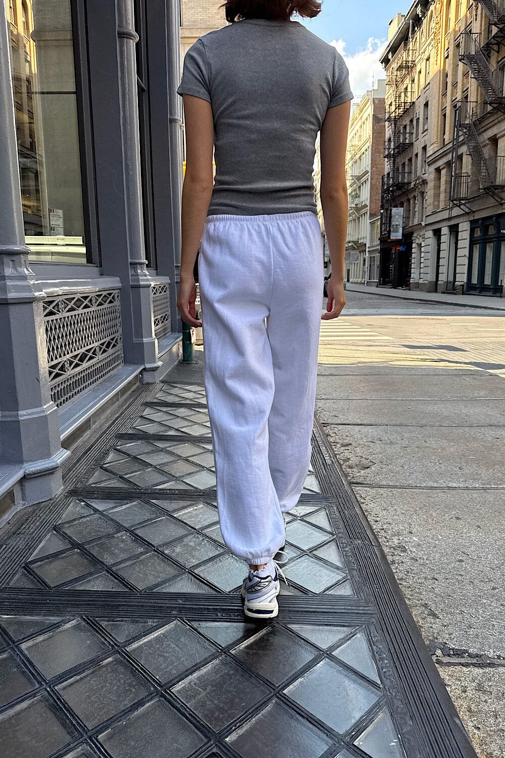 Rosa Tie Sweatpants | Natural White / S