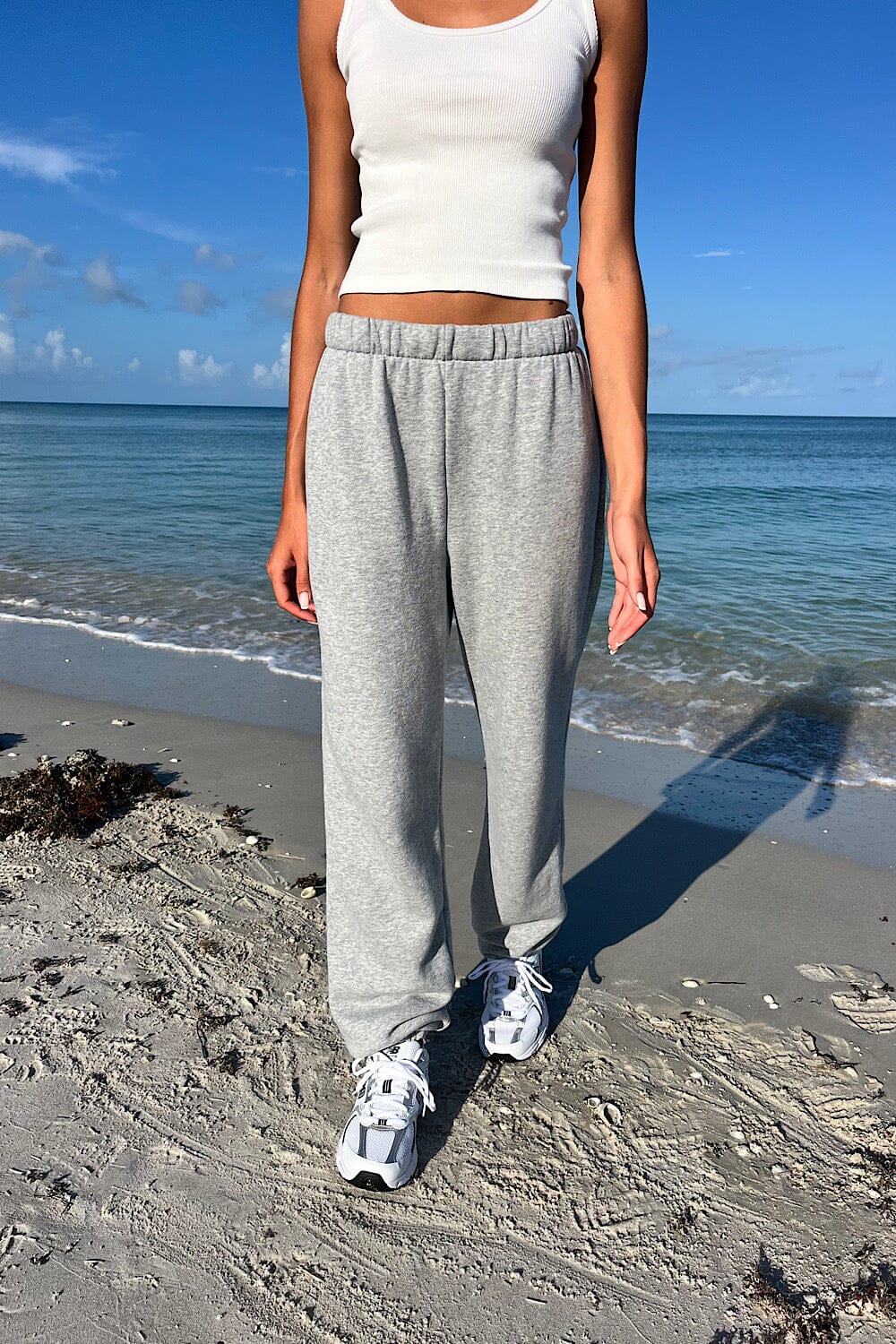 Rosa Sweatpants Light Grey Brandy Melville USA Rosa Sweatpants