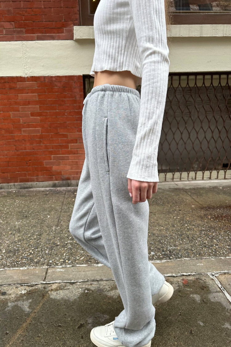 Rosa Tie Sweatpants | Heather Grey / S/M