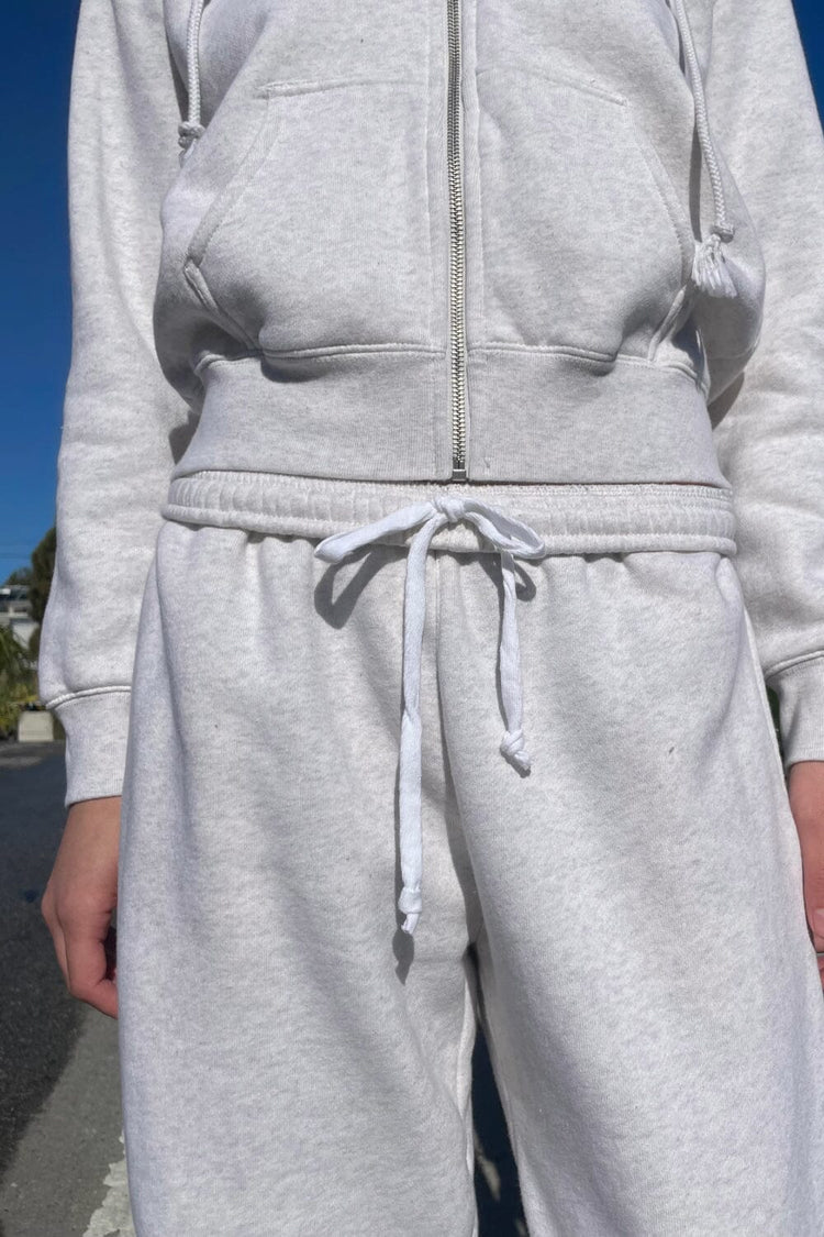Anastasia Tie Sweatpants | Melange Grey / XS/S