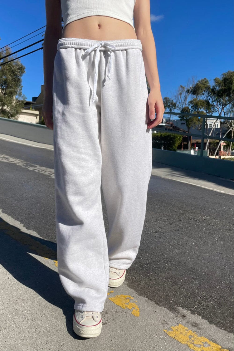 Anastasia Tie Sweatpants | Melange Grey / XS/S
