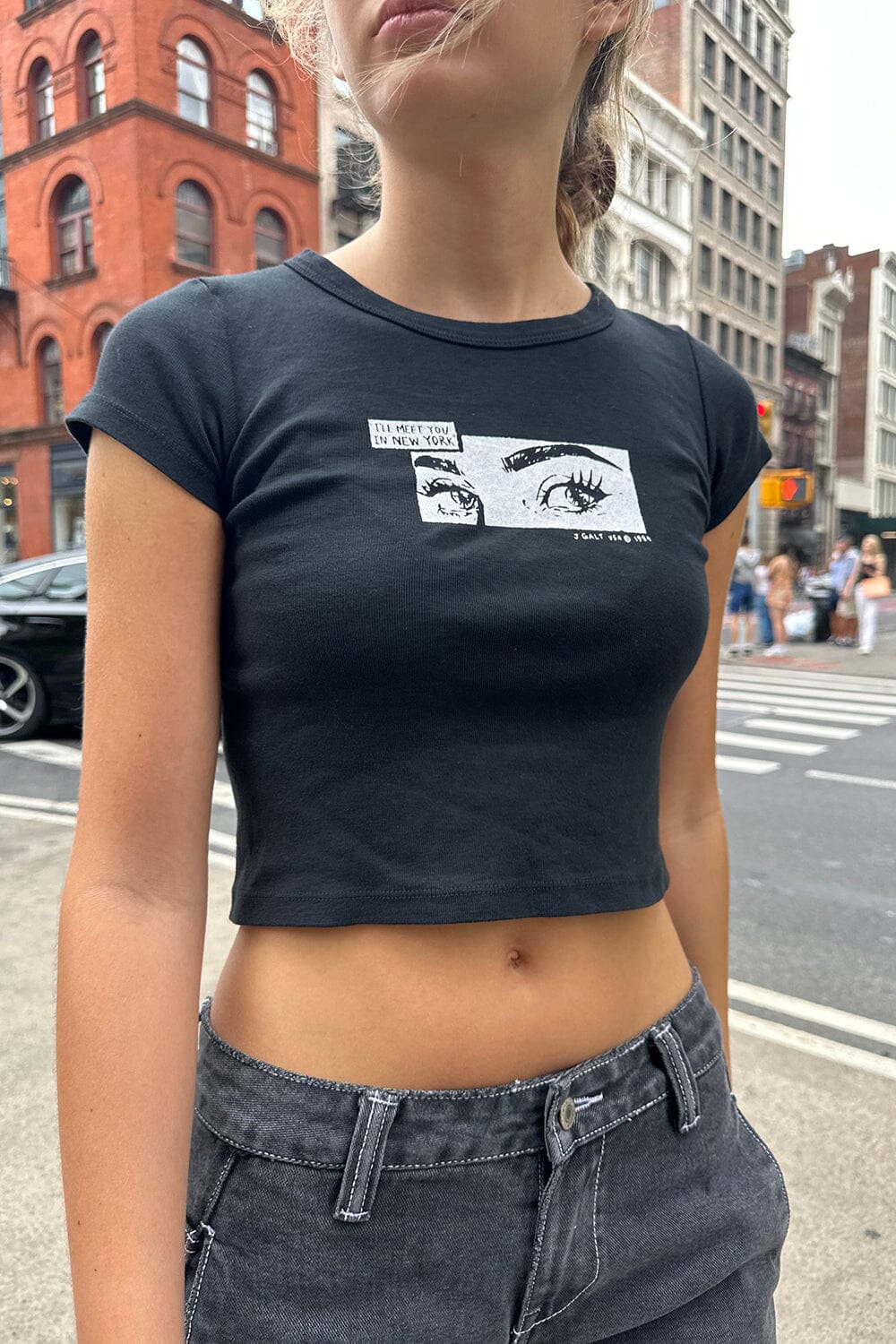 Brandy Melville Women's T-Shirt Xs Black 100% Cotton