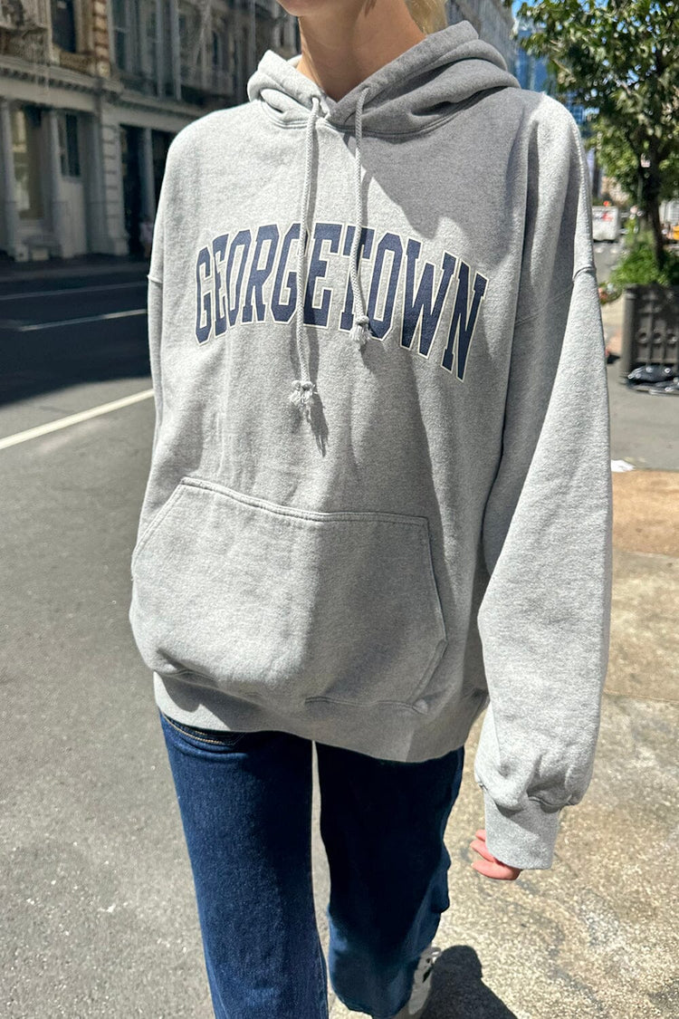 Christy Georgetown Hoodie | Heather Grey / Oversized Fit