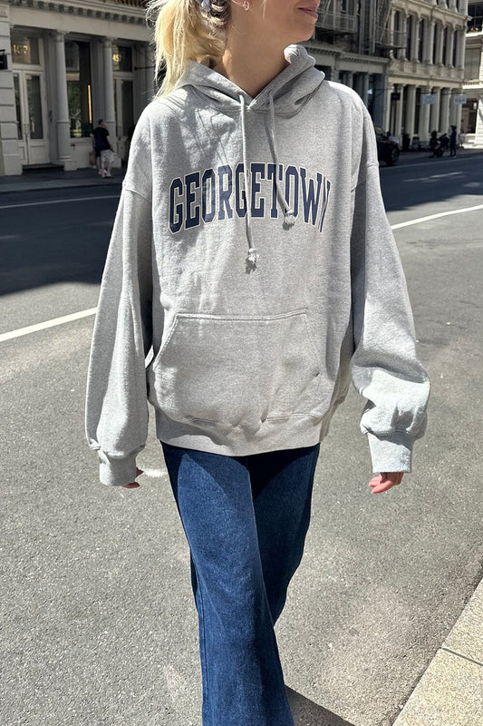 Christy Georgetown Hoodie | Heather Grey / Oversized Fit