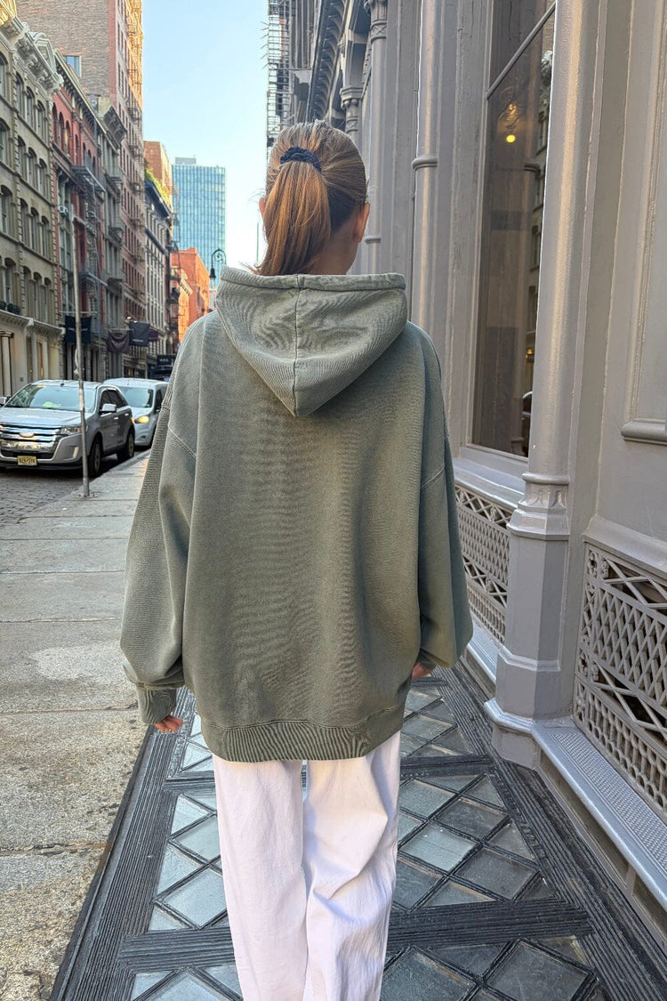Christy Boston Hoodie | Sage Green / Oversized Fit