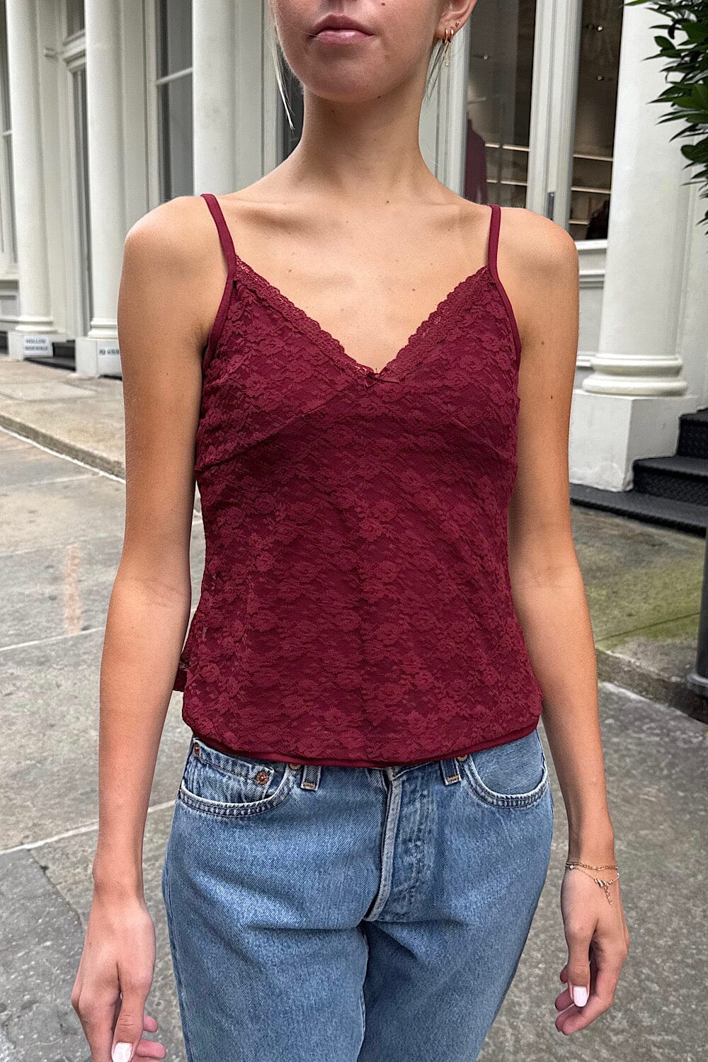 Brandy Melville Usa-Amara Lace Tank
