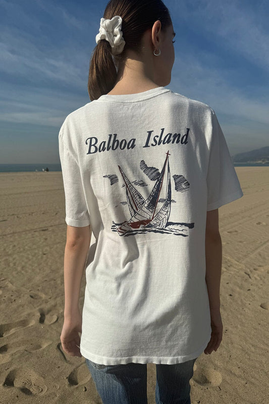 Penelope Balboa Island Top | White / Oversized Fit