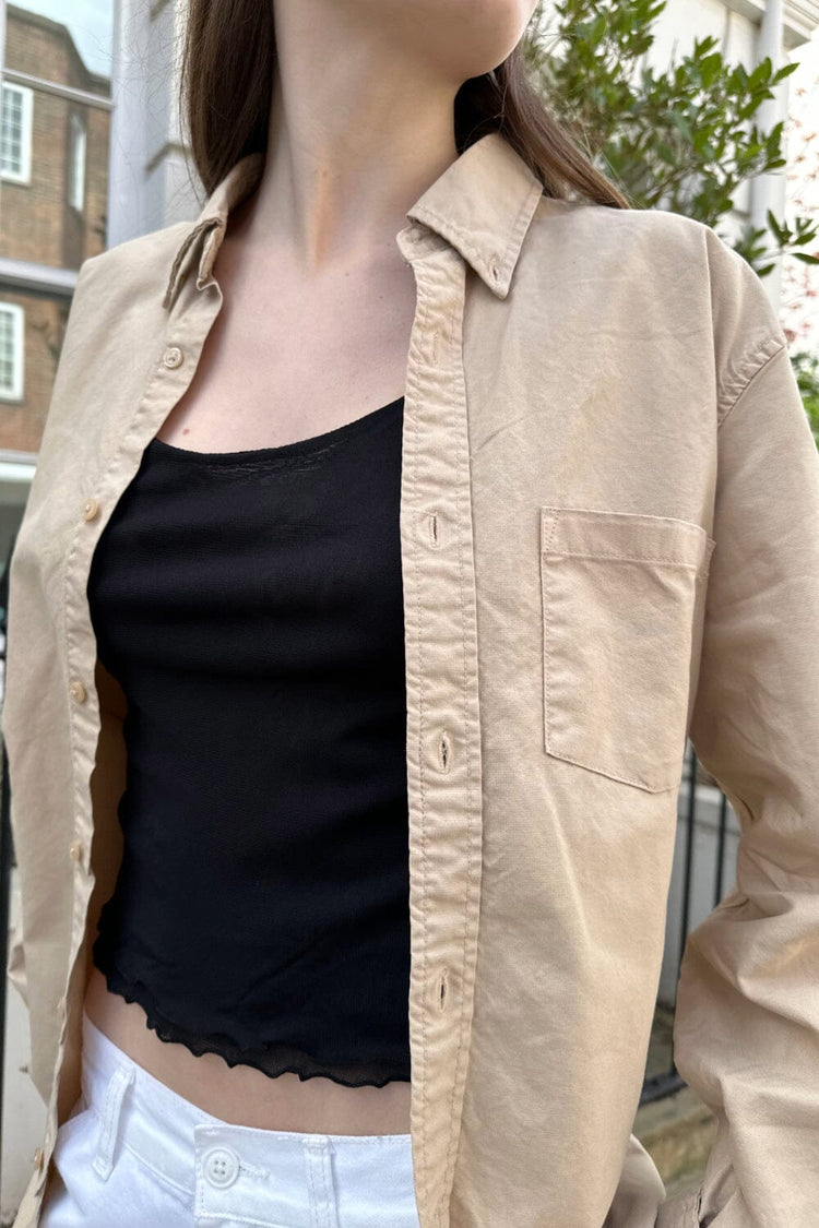 Stephanie Cargo Jacket | Khaki Beige / Oversized Fit