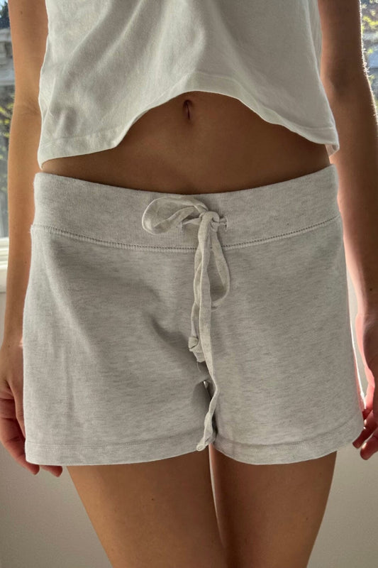 Rainey Cotton Shorts | Light Grey / XS/S