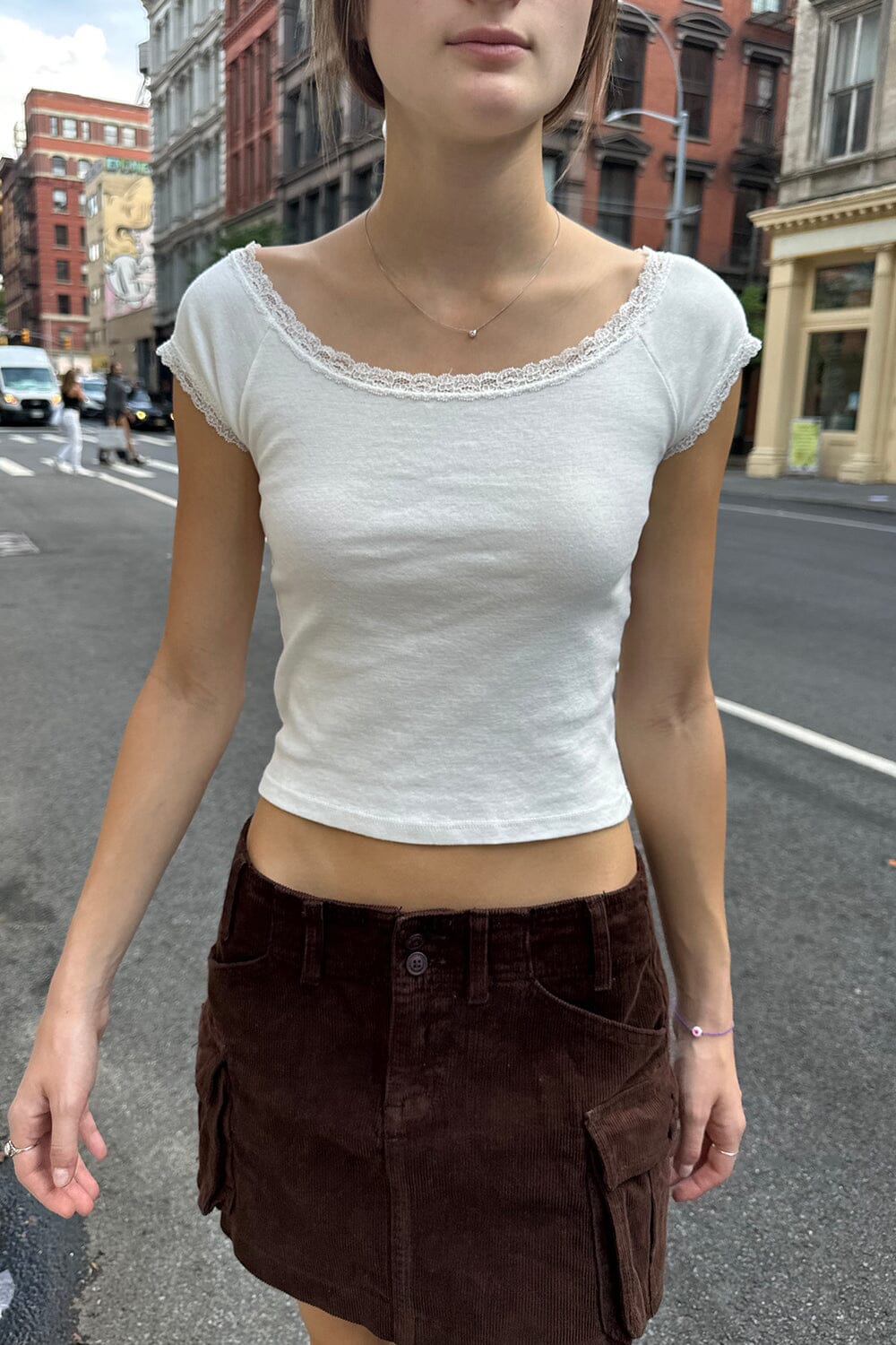 Shirt Brandy Melville Beige size 2 US in Cotton - 16711261