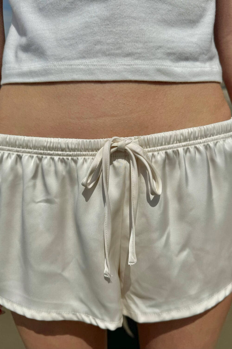 Felicity Pajama Shorts | Ivory / XS/S