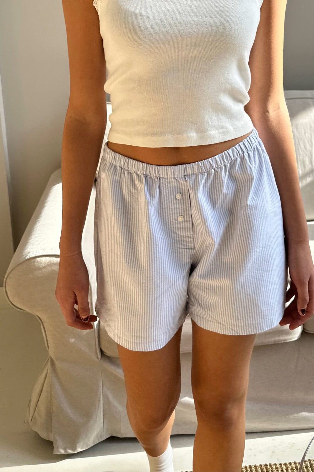 Keira Long Striped Boxer Shorts – Brandy Melville