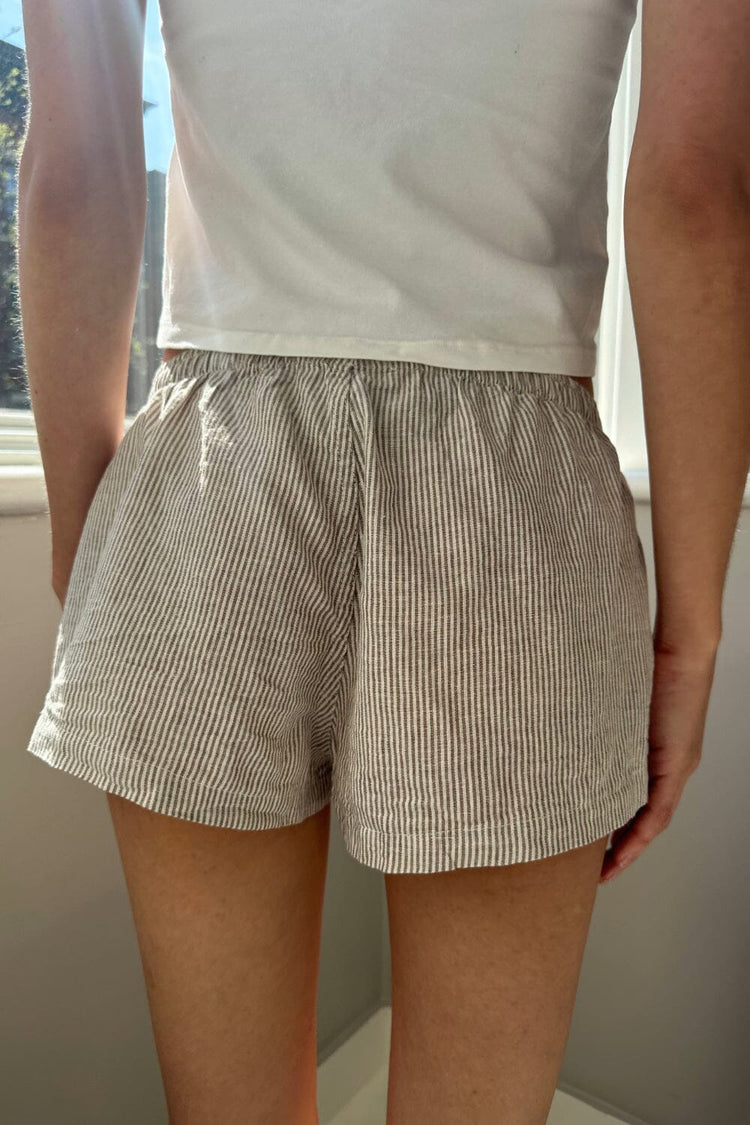Striped Boxer Shorts | Sand / XS/S