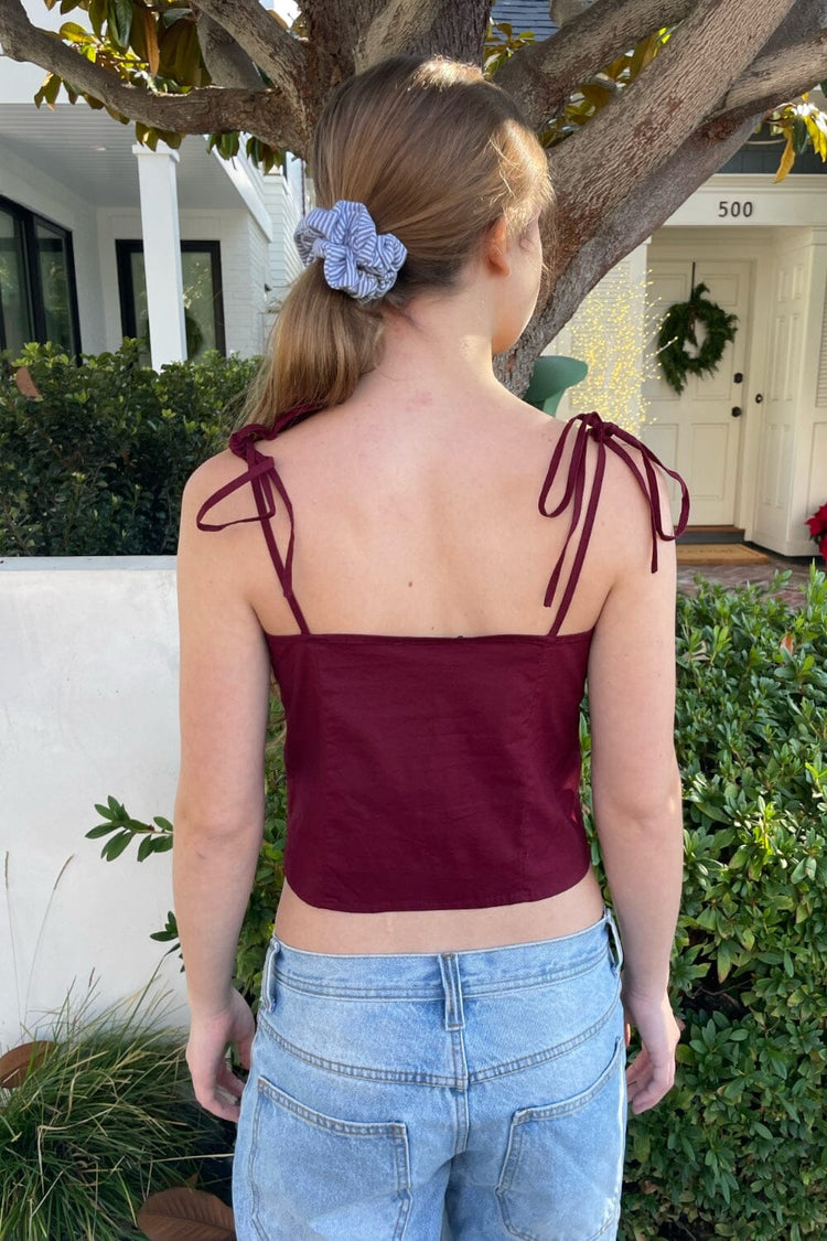 Sylvie Top | Burgundy / S