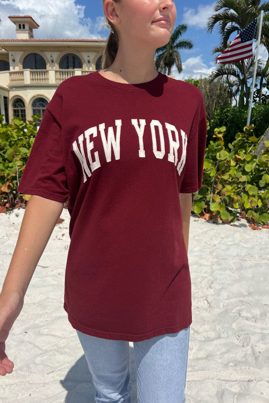 Maroon / Oversized Fit