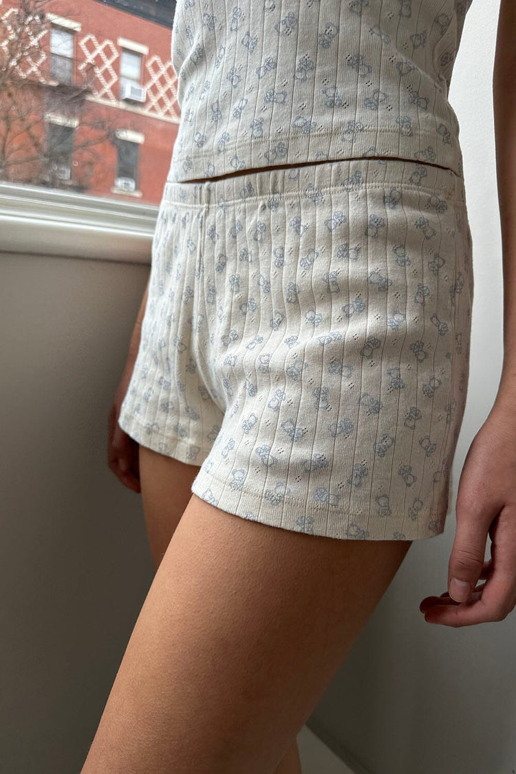 Emery Teddy Bear Shorts | Ivory / XS/S