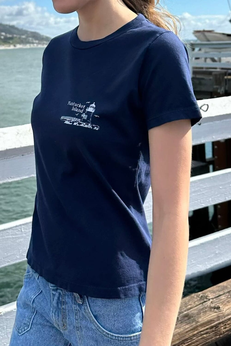 Chloe Nantucket Top | Navy Blue / Regular Fit