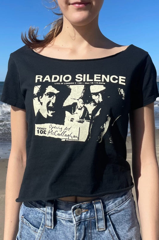 Radio Silence Live in London Top | Faded Black / S