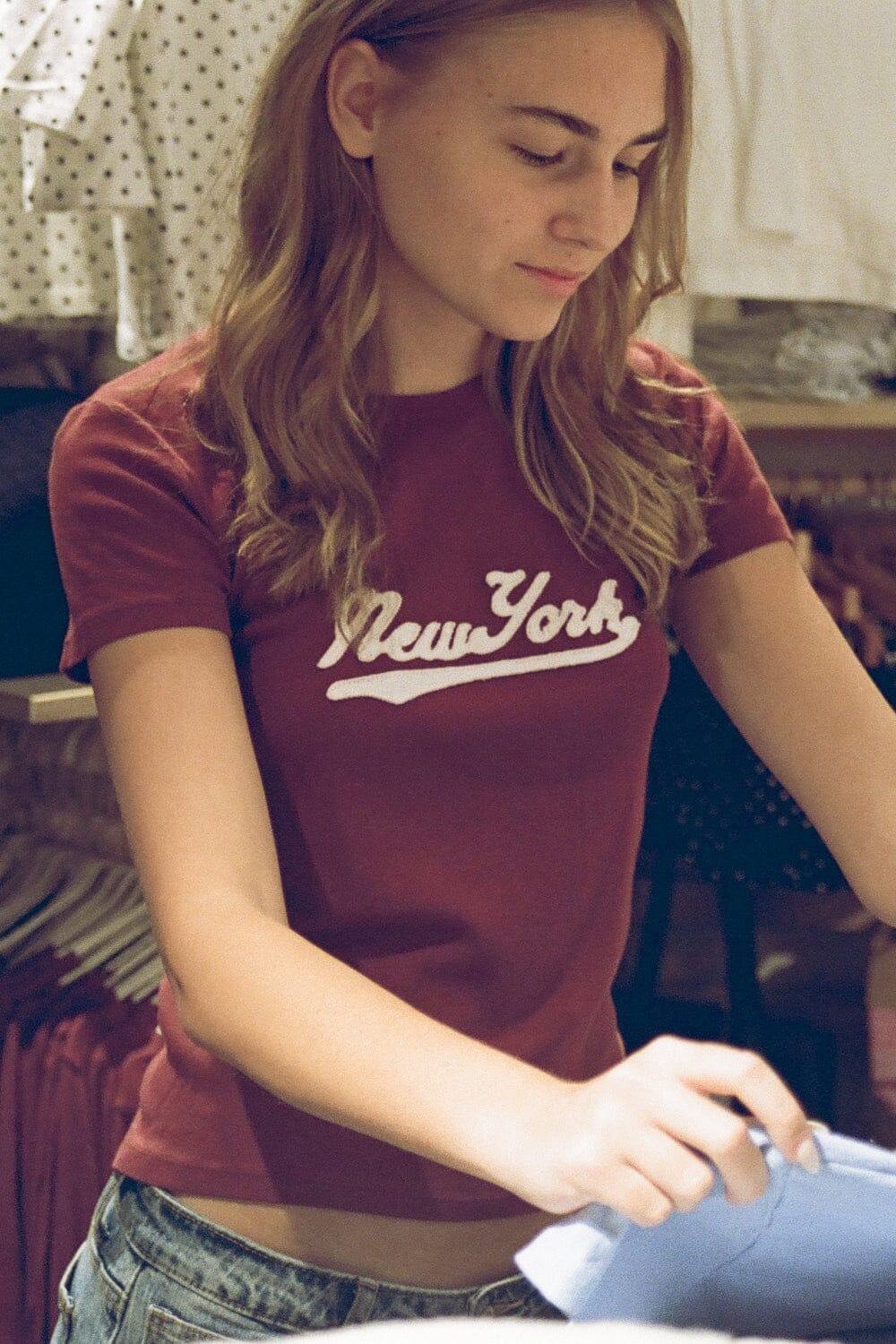 トップス Ameri vintage CHLOE BOX TUCK TOP Brandy Melville Usa-Chloe New York Top