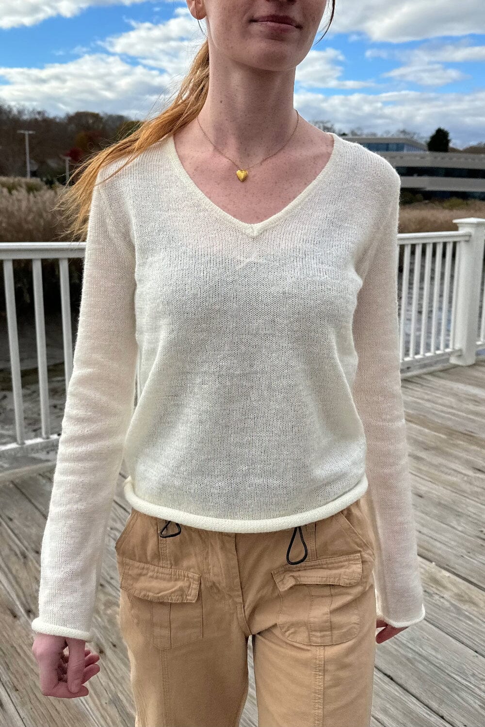 V Neck Brandy Melville Sweater Cardigan Brandy Melville Sweater