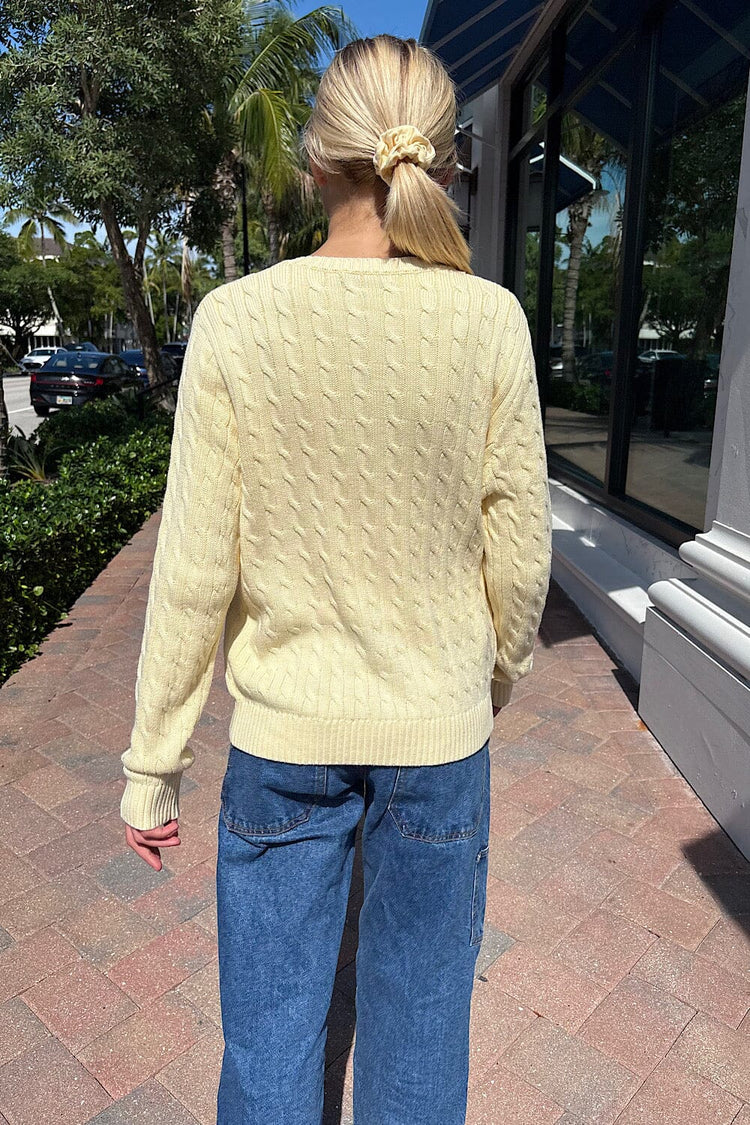 Amalie Cardigan | Pastel Yellow / XS/S