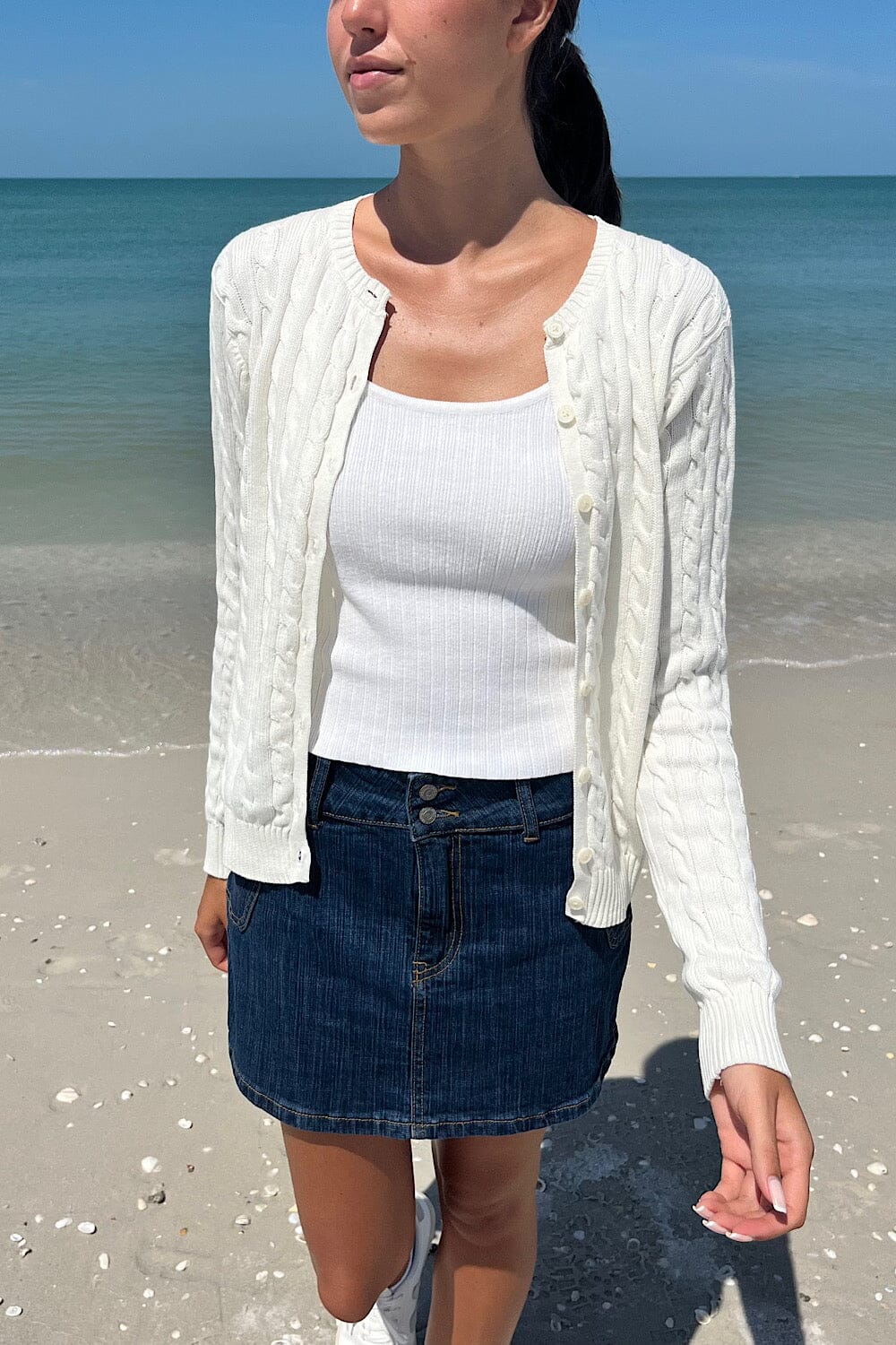 FOXEY ✬ Amelie Cardigan 40 AMELIA CARDIGAN IN FRENCH TERRY at Atelier Delphine