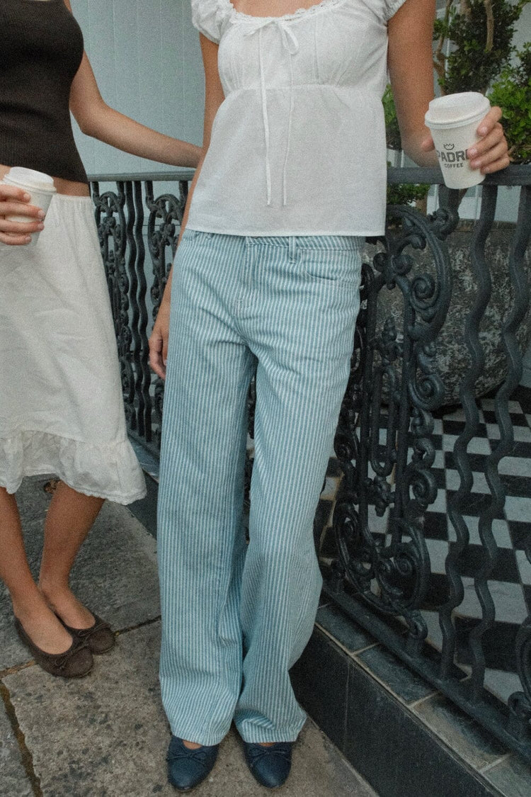 Maisy Pants | Blue Stripes / XS/S