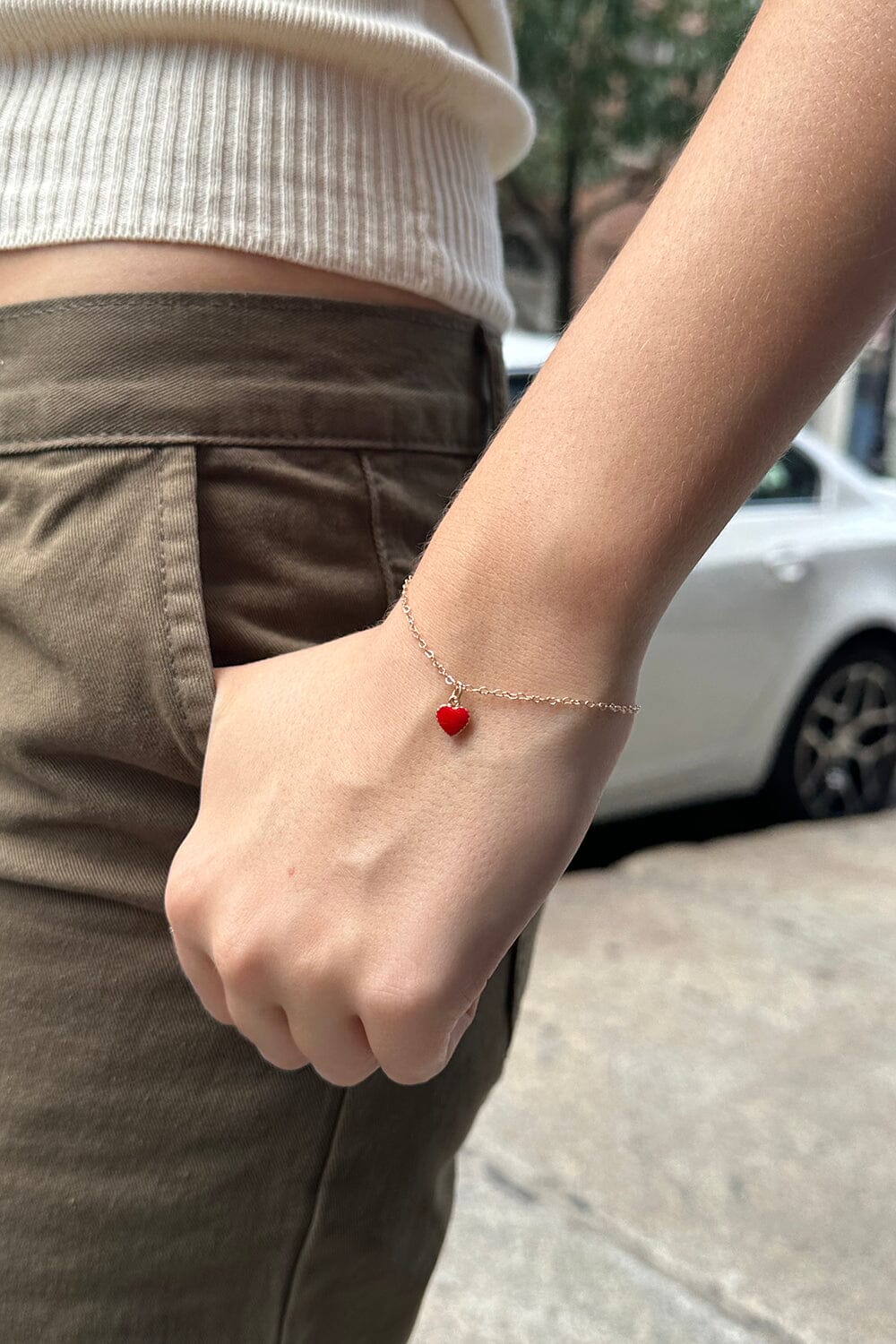 Red Heart Bracelet – Brandy Melville