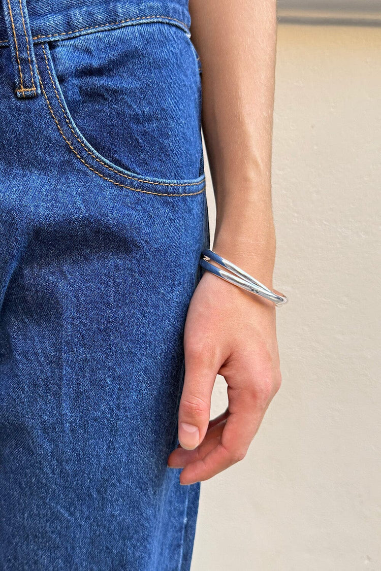 Double Interlaced Bracelet | Silver