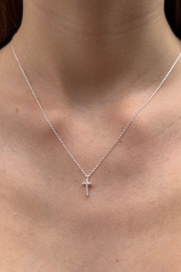 Cross Necklace | Silver