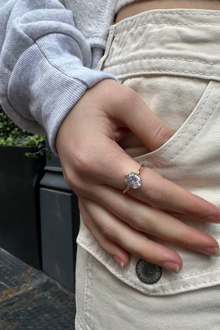 Opal Diamond Ring | Gold