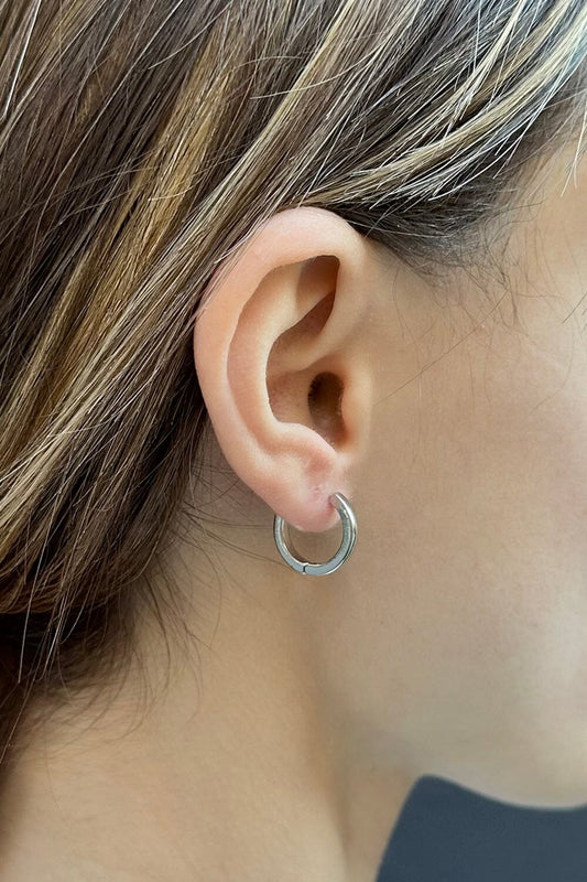Basic Hoop Earrings | Silver