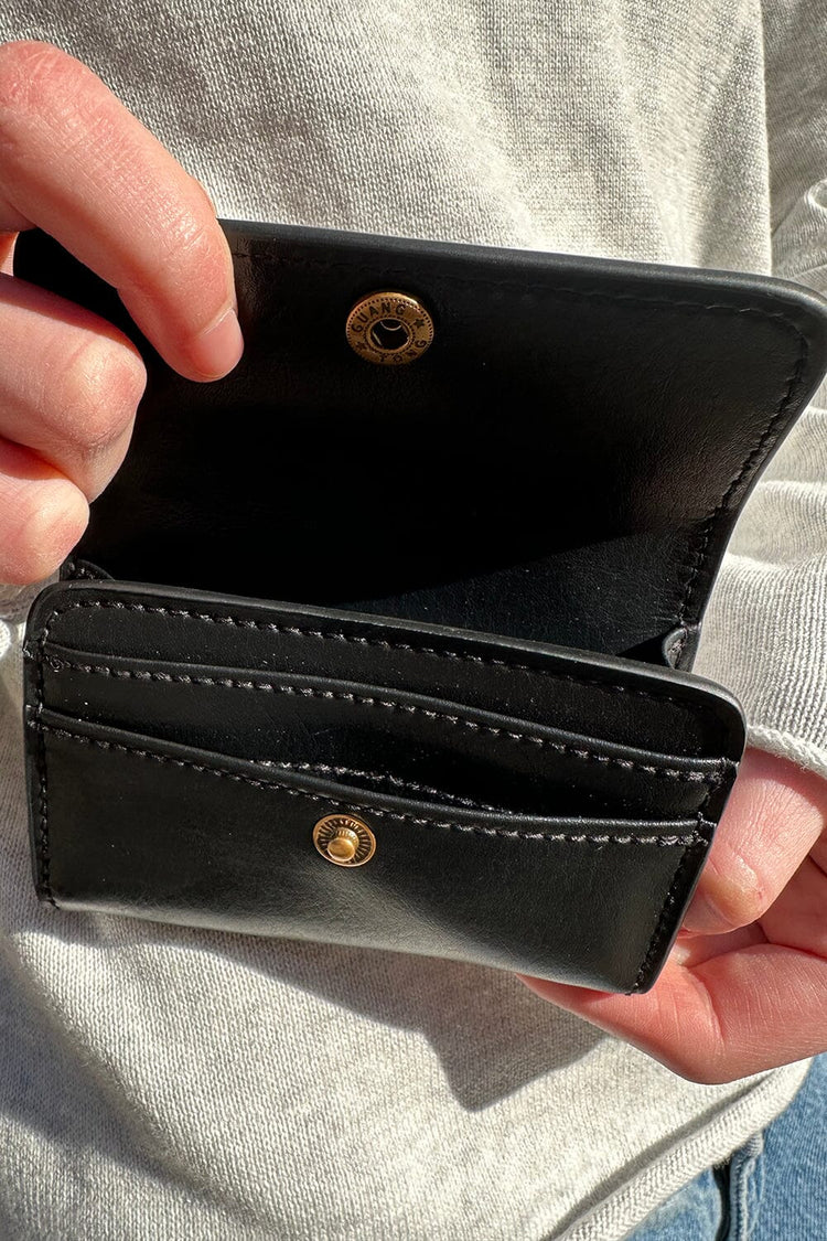 Black Leather Wallet | Black