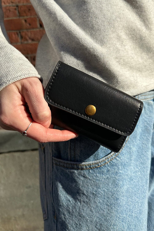 Black Leather Wallet | Black