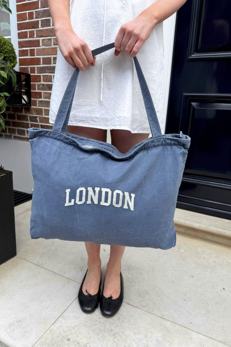 London Tote Bag | Denim Blue