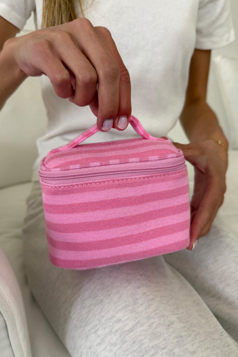 brandy melville clear mini backpack Brandy Melville Usa-Stripes Makeup Bag