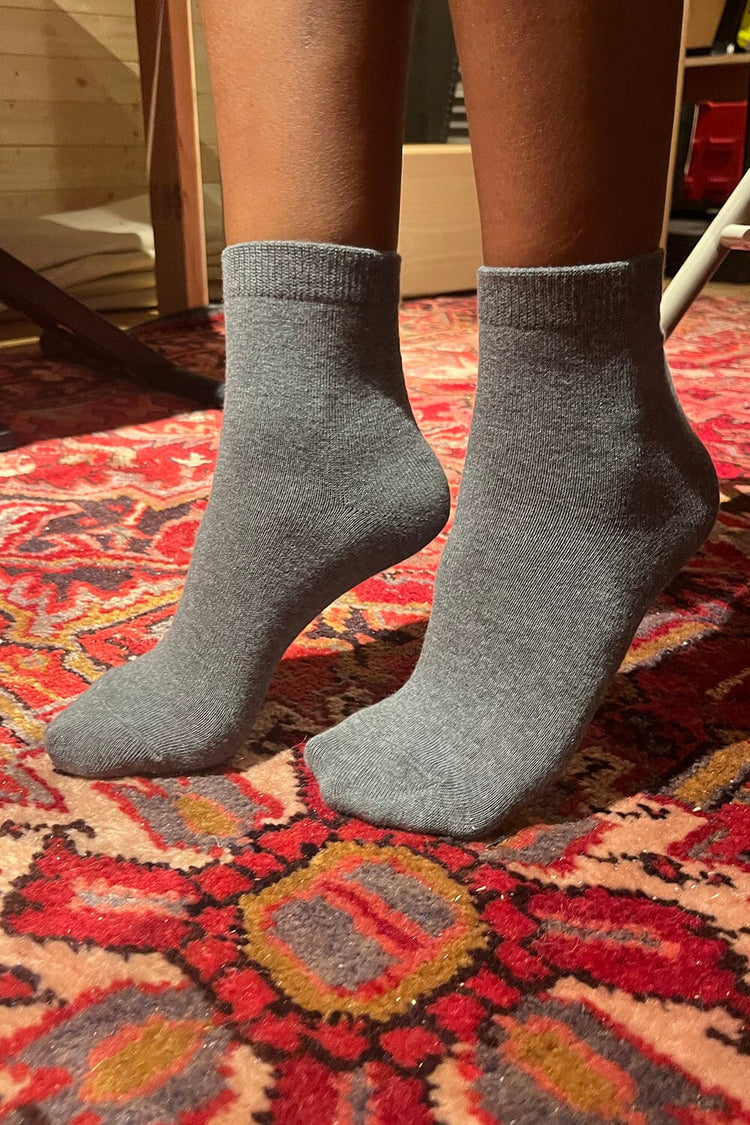 Basic Socks | Dark Heather Grey