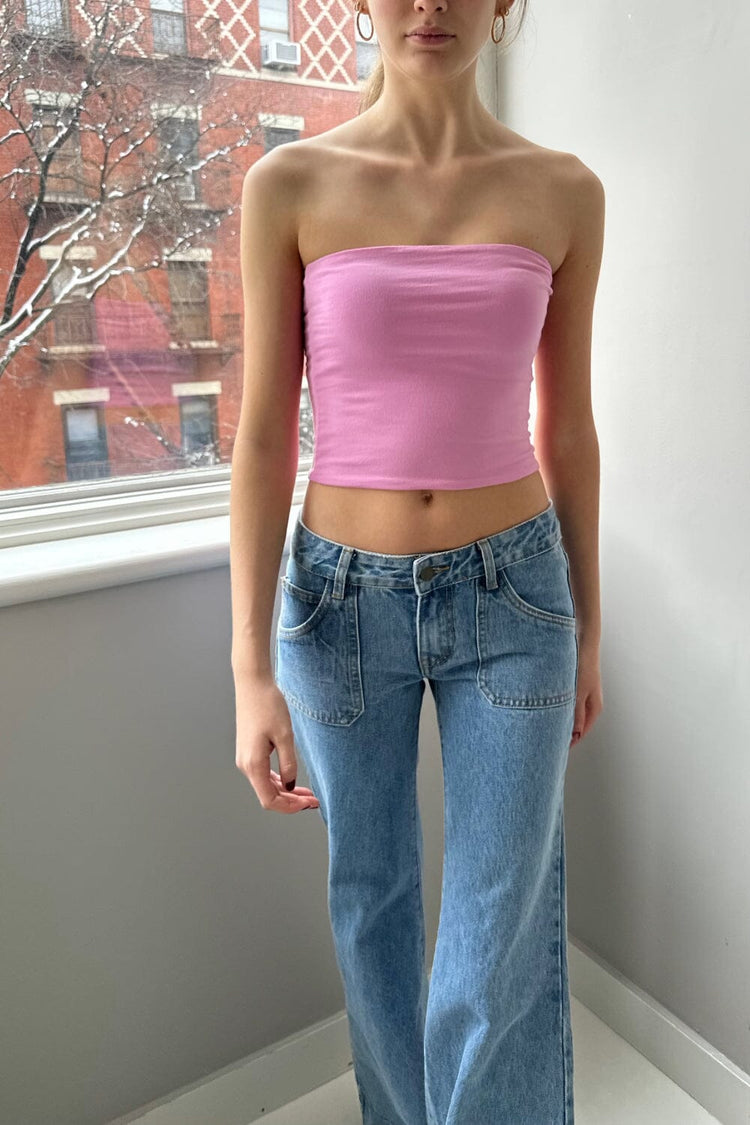 Amelia Crop Top | Bubblegum Pink XS/S