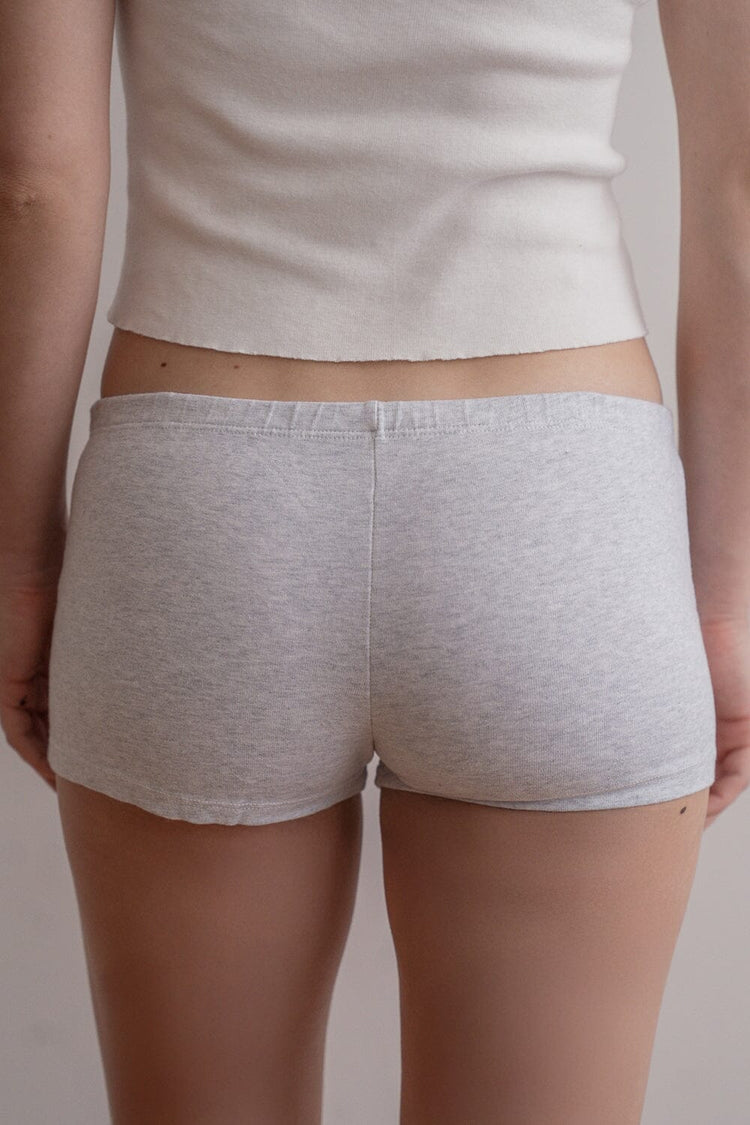 Bow Boxer Underwear | Heather Grey / XS/S
