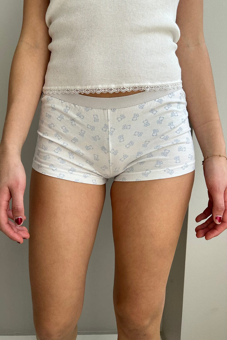 Teddy Bear Boxer Underwear | Natural White / XS/S