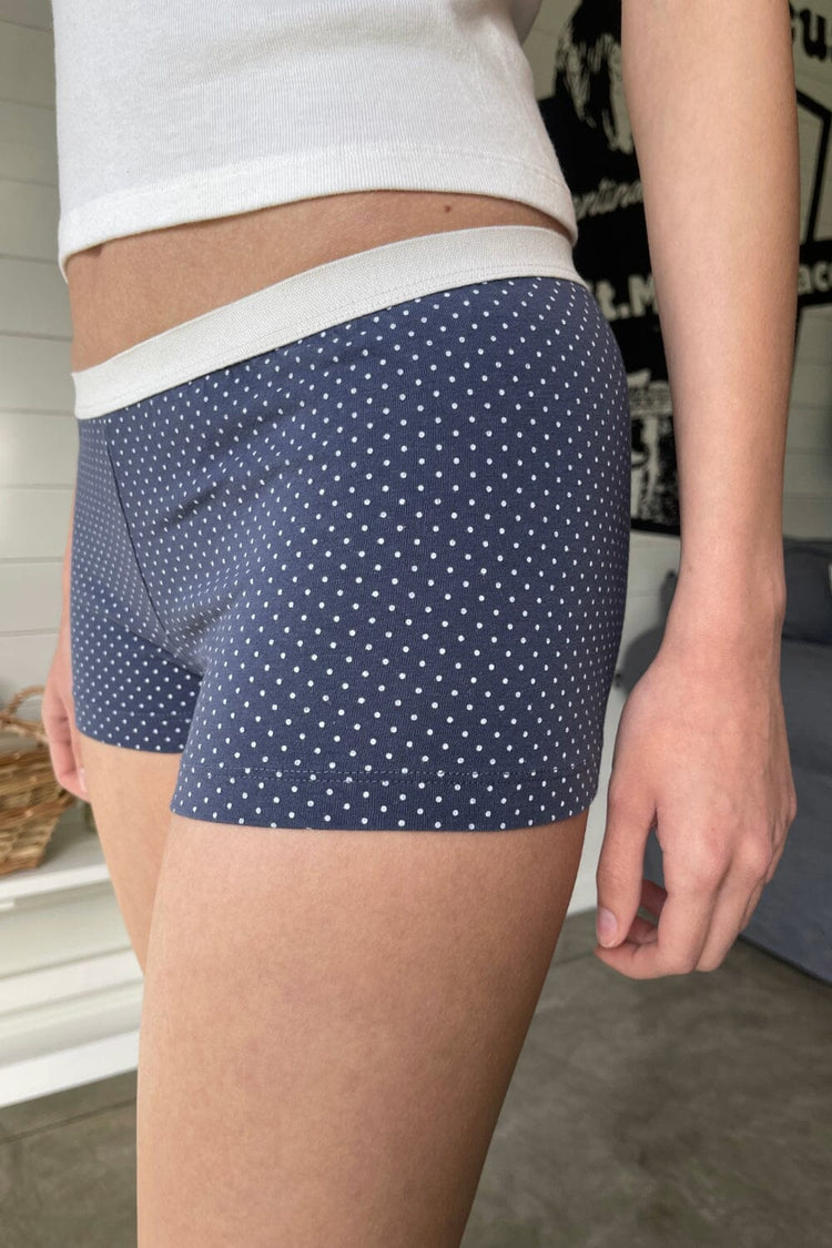 Polka Dot Boxer Underwear | Blue-grey / XS/S