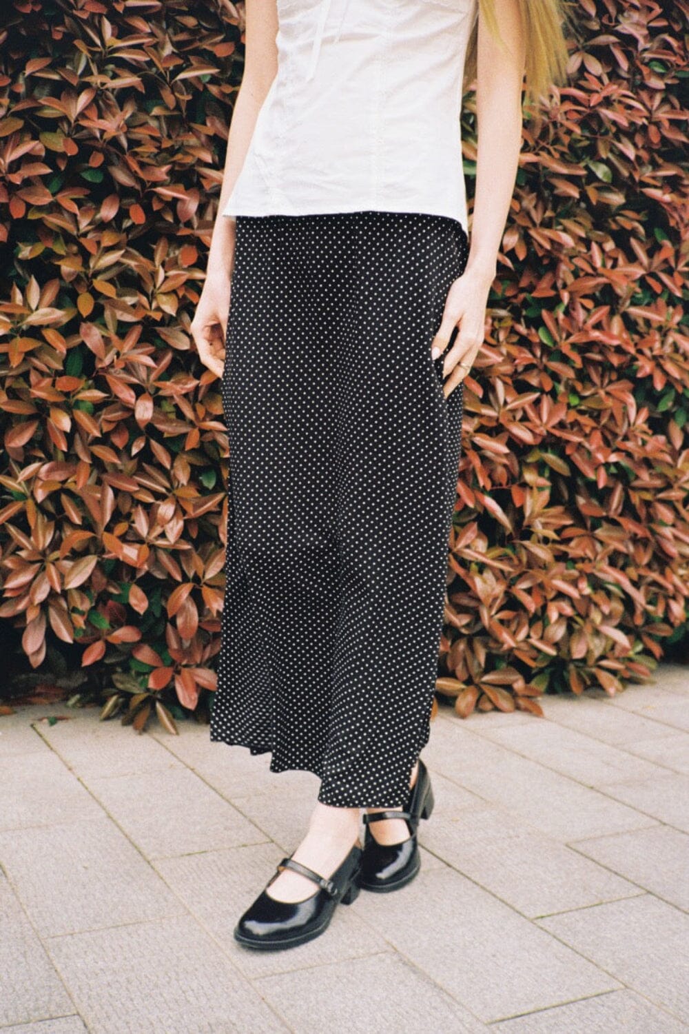 Sephira Polka Dots Midi Skirt – Brandy Melville