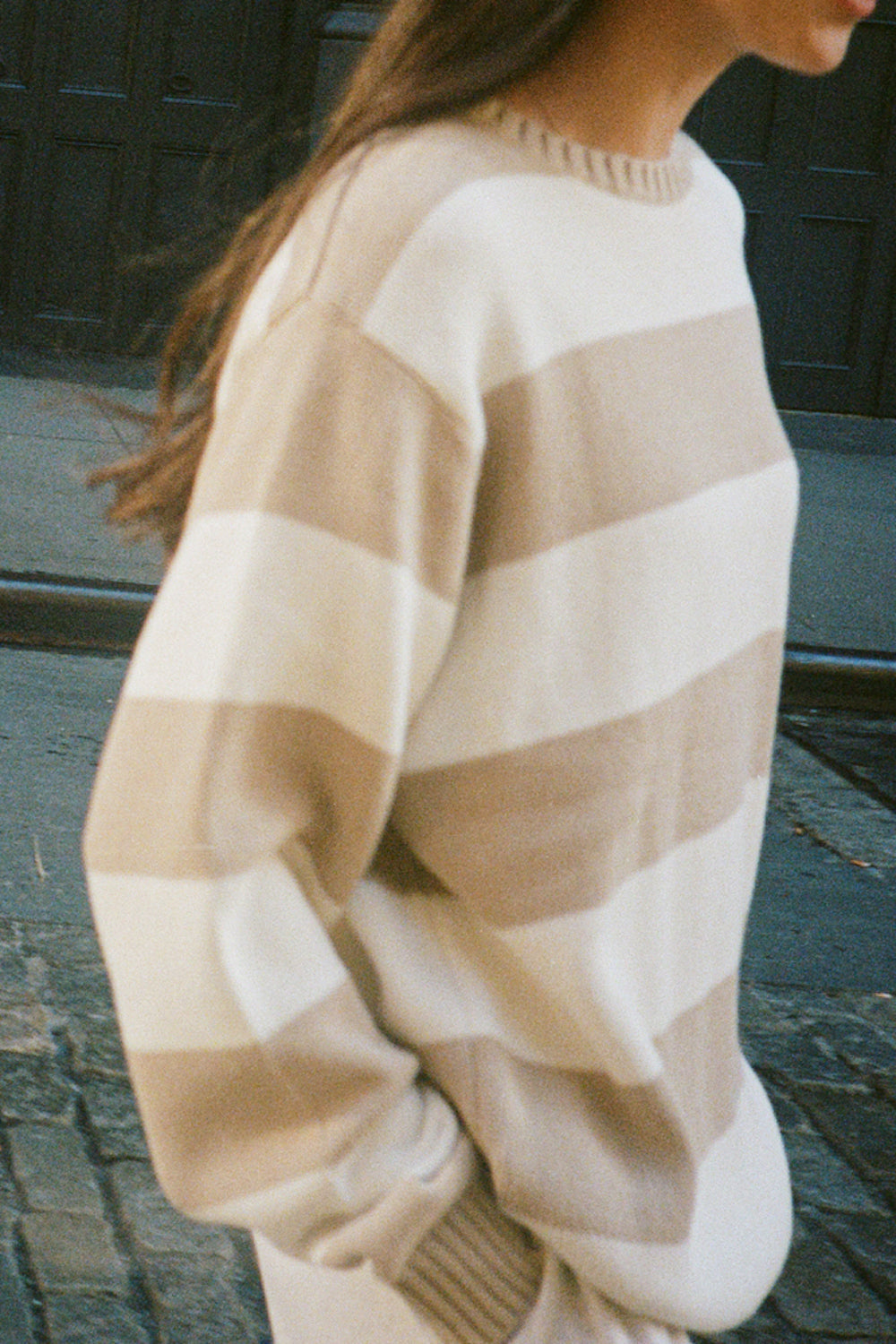 Brianna Cotton Thick Stripe Sweater – Brandy Melville UK