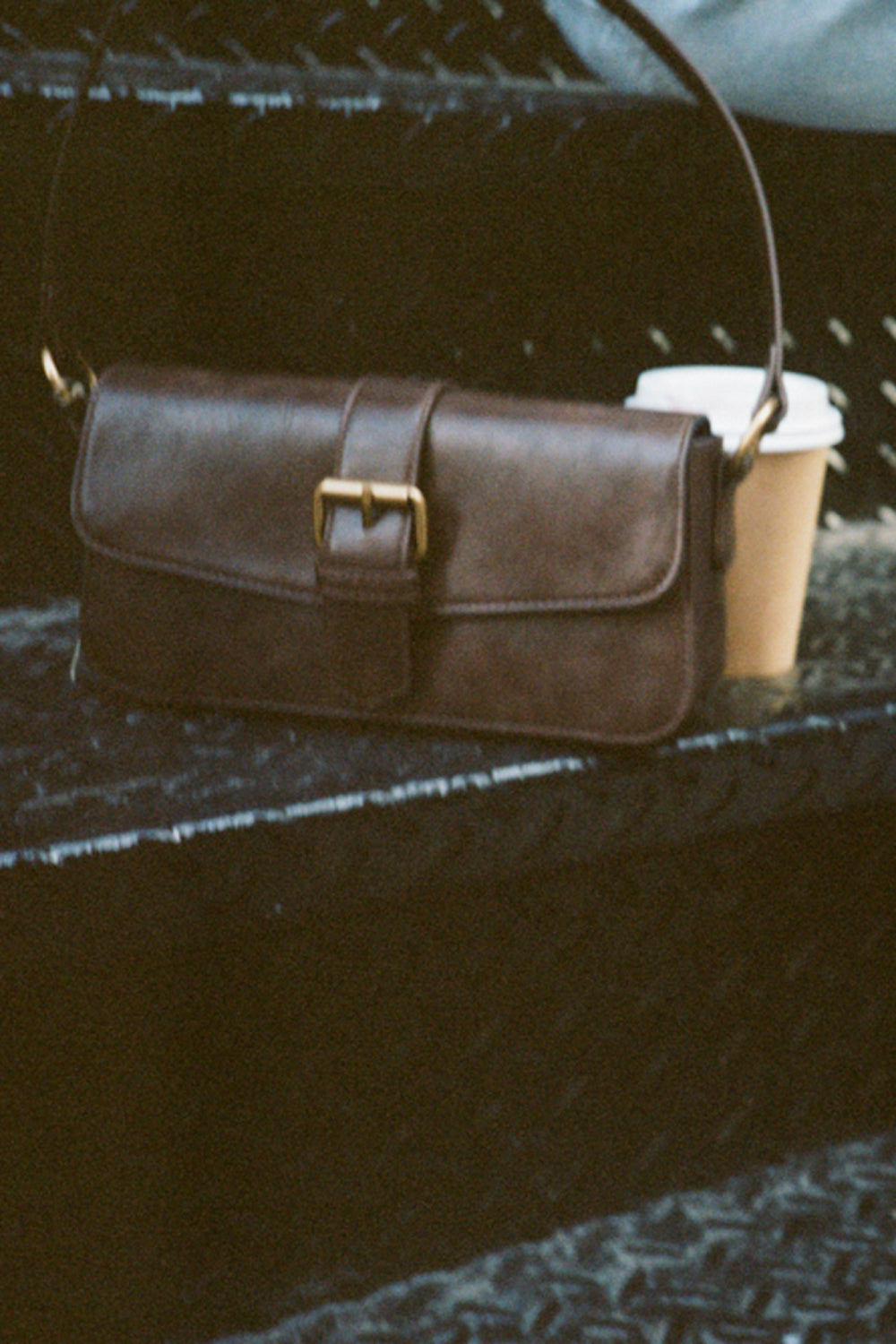 brown handbag