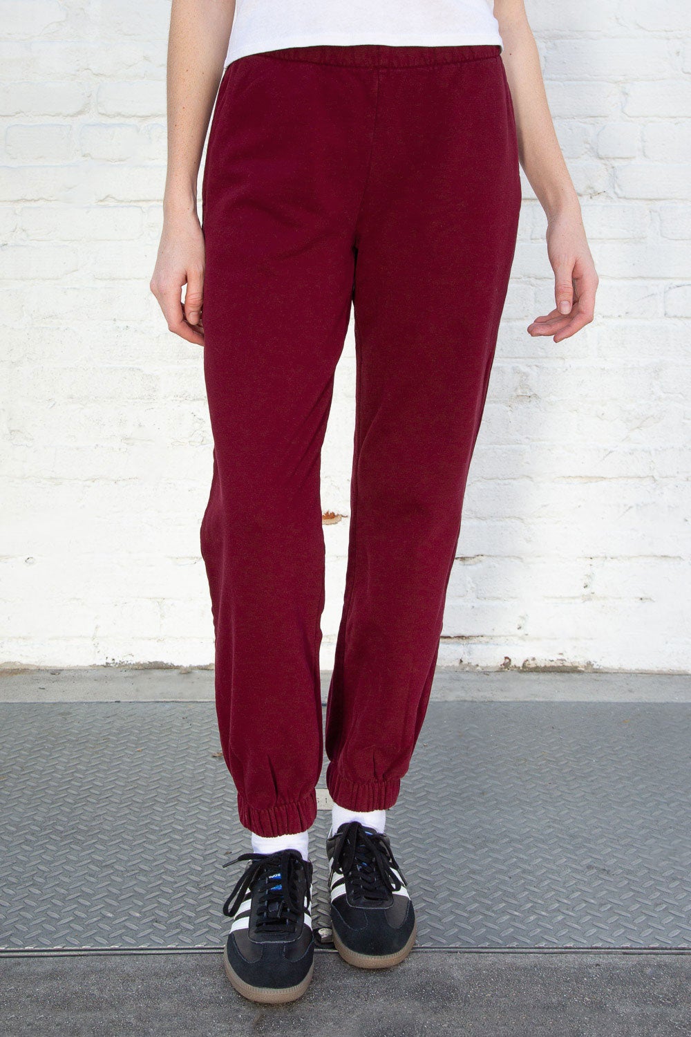 Rosa Sweatpants | Maroon / S/M